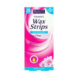 Beauty Formulas Vitamin E Wax Strips Hair Remover for Leg & Body